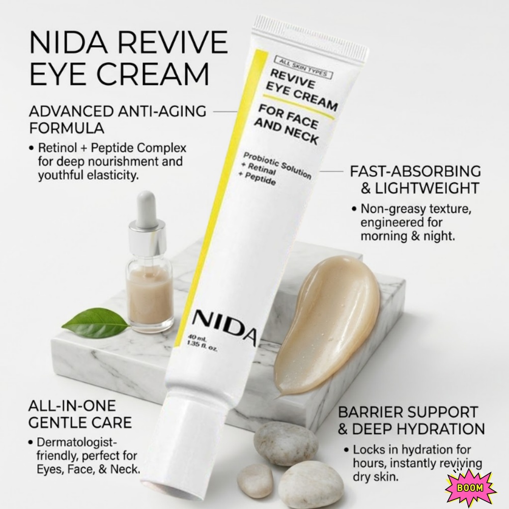Eye Cream Peptide - كريم العين نيدا بالريتينول والببتيد المضاد