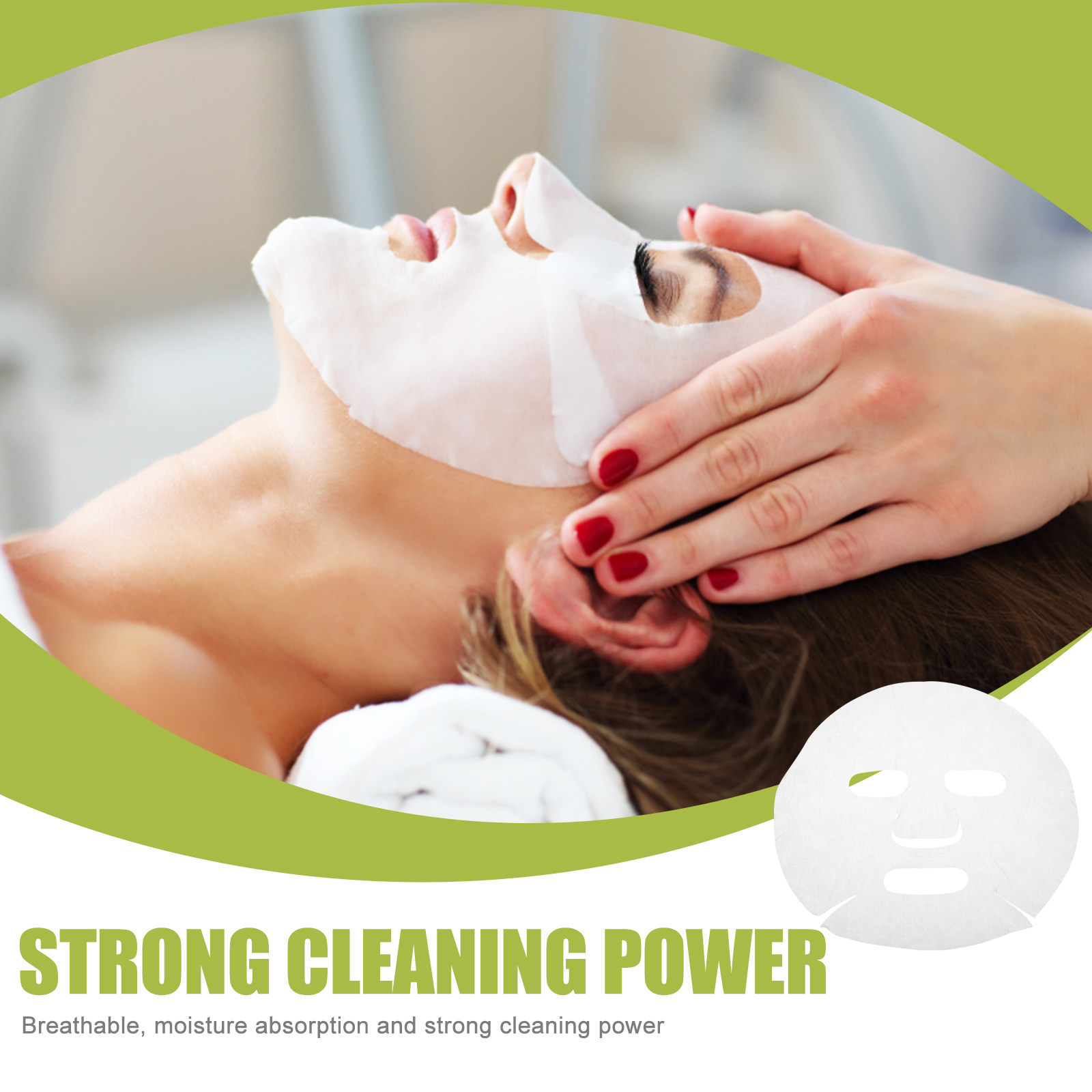 Skincare Natur E - 50 قطعة من أقنعة الوجه الحريرية