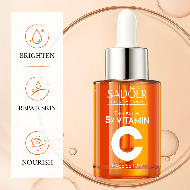 SADOER فيتامين C مصل تبييض الو - مراجعة Skincare Garnier وسعره