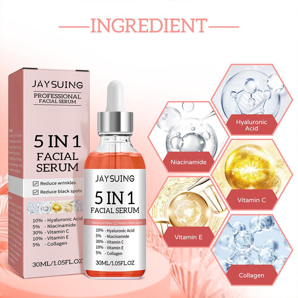 سيروم للوجه ٥ في ١ بفيتامين سي - مراجعة Niacinamide Brightening Serum وسعره